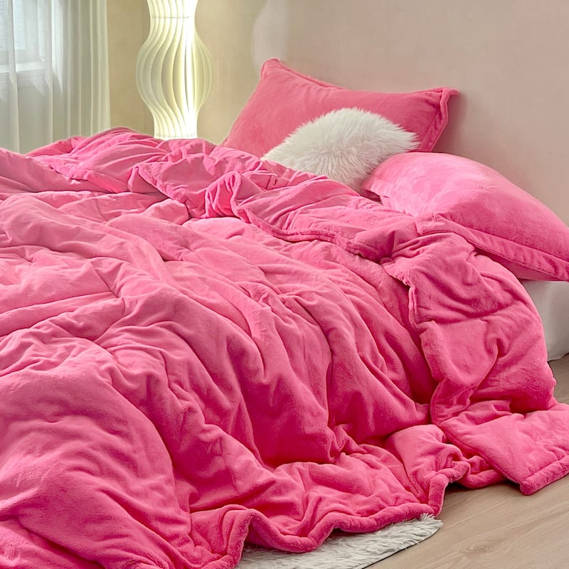 Neon Nights - Coma Inducer® Oversized Comforter Set - Neon Pink