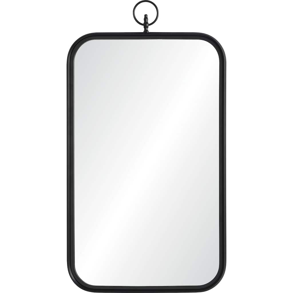 Renwil Priscilla 39.5" Tall Rectangle Wall Mirror, Black