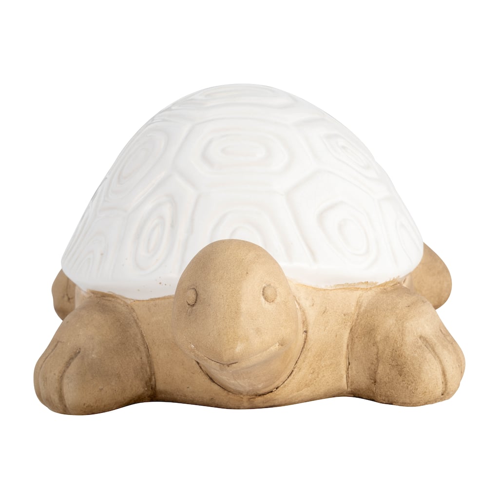 Sagebrook Home 13" Ceramic Tortoise Sculpture Decor For Home or Garden Decor - 13" x 9" x 6"