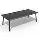 preview thumbnail 27 of 31, Pellebant Outdoor Aluminum Dining Table with Umbrella Hole for 6-8 Person