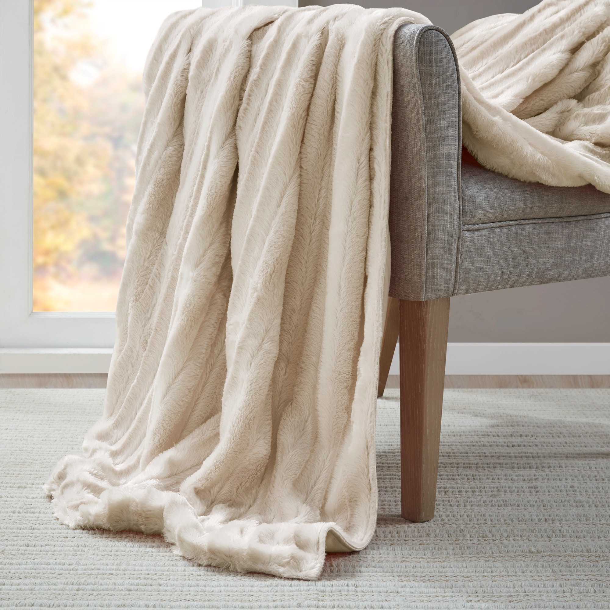 Faux fur weighted blanket bed bath and store beyond