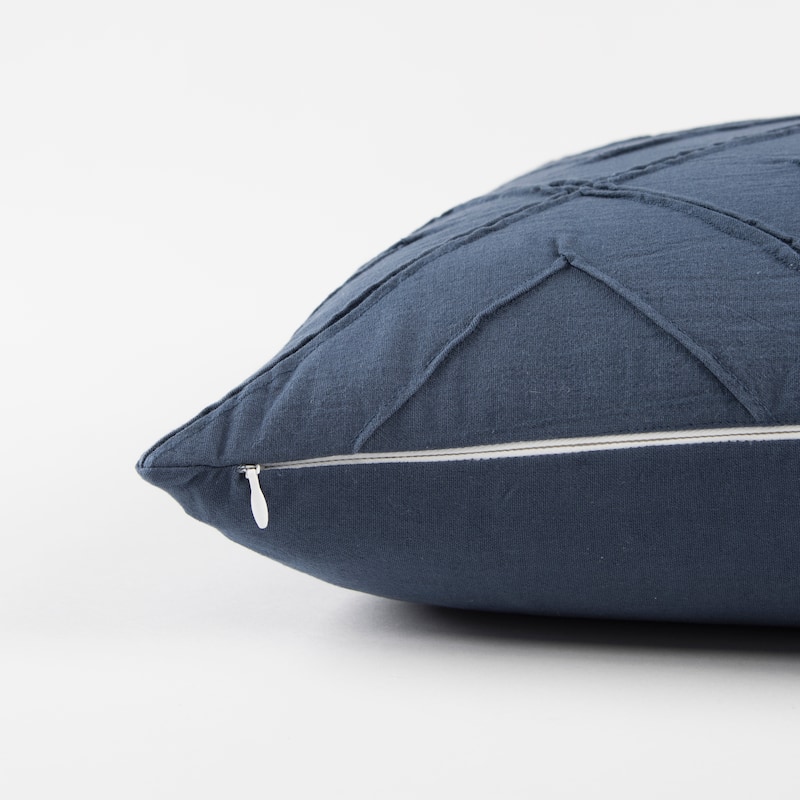 Rizzy Home Diamond Accent Stitched Throw Pillow Cover