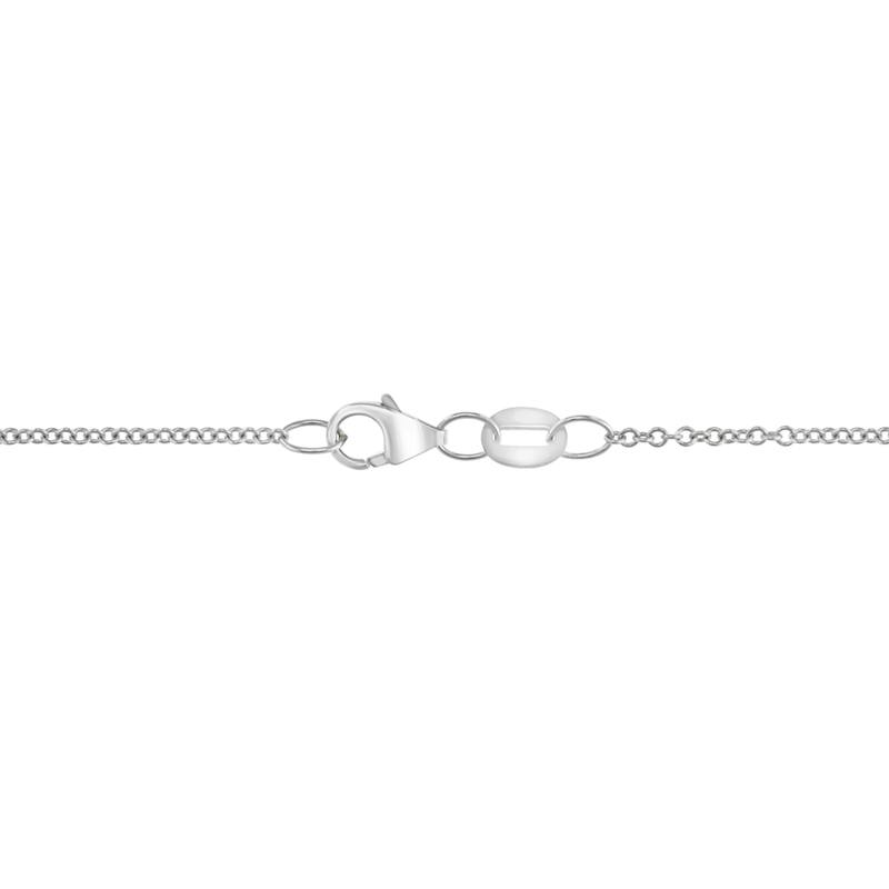 Effy Women's 14K White Gold Diamond,Blue Diamond Evil Eye Pendant Necklace