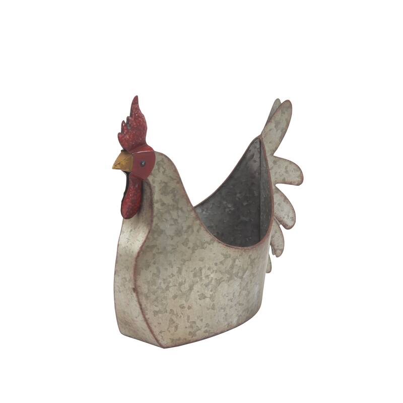 Grey Iron Farmhouse Planter 16 x 12 x 8 - 12 x 8 x 16