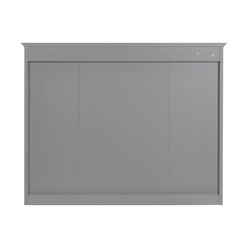 36''Bathroom Vanity With Medicine Cabinet,Storage Cabinet With 2 Soft Closing Doors And 4 Drawers,Single Sink Bathroom Vanity