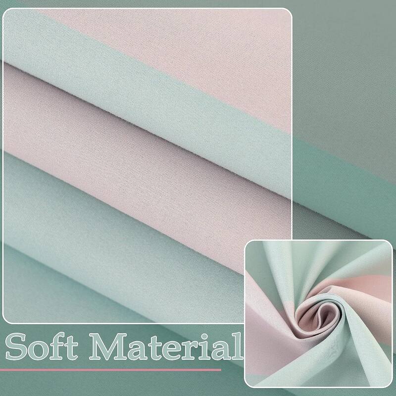 DriftAway Ryder Stripe Pattern 100 Percent Blackout Thermal Insulated Window Curtain