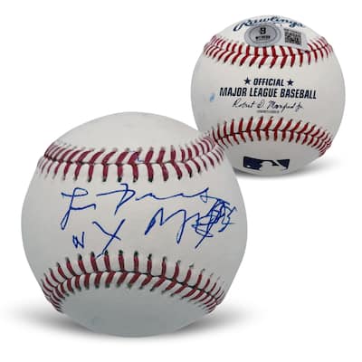 Lenny Dykstra Autographed MLB Signed Baseball New York Mets Beckett COA With UV Display Case - 8' x 11'
