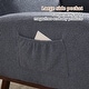 preview thumbnail 22 of 105, HOMYKA Rocking Chair for Nursery with Footrest