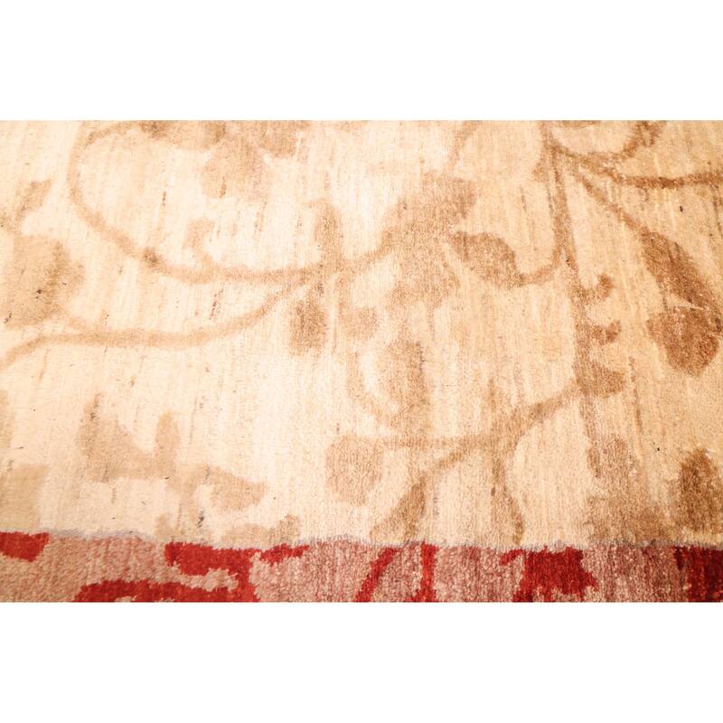 ECARPETGALLERY Hand-knotted Opulence Cream Wool Rug - 4'4 x 6'0