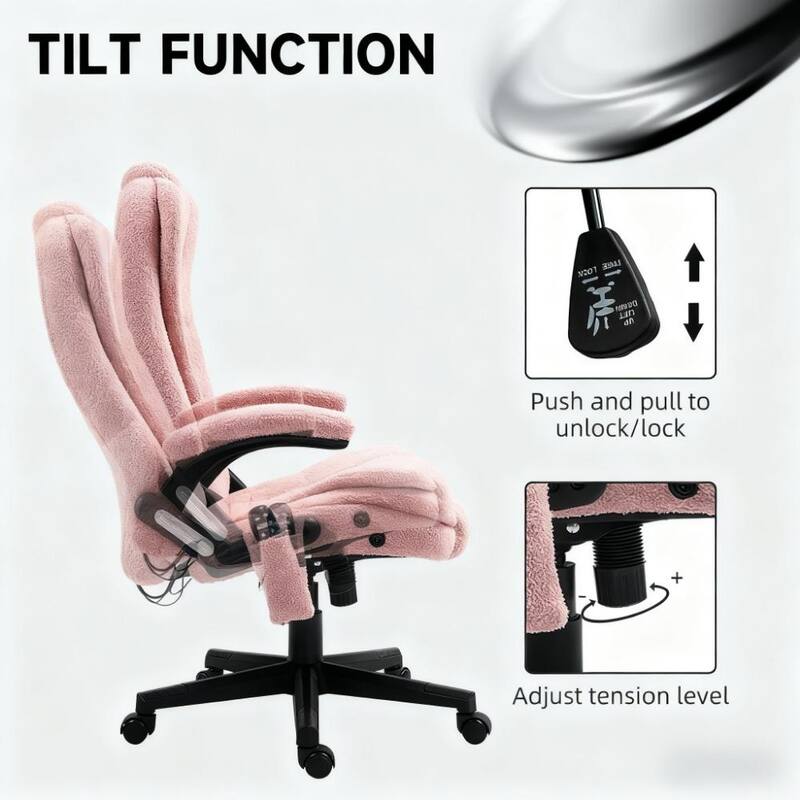 High Back Vibrating Massage Office Chair, Executive Office Chair with Heat, For Home and Office