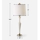 preview thumbnail 7 of 5, Uttermost Colette White Stone Table Lamp - 35.5'' H X 14'' W X 14'' D