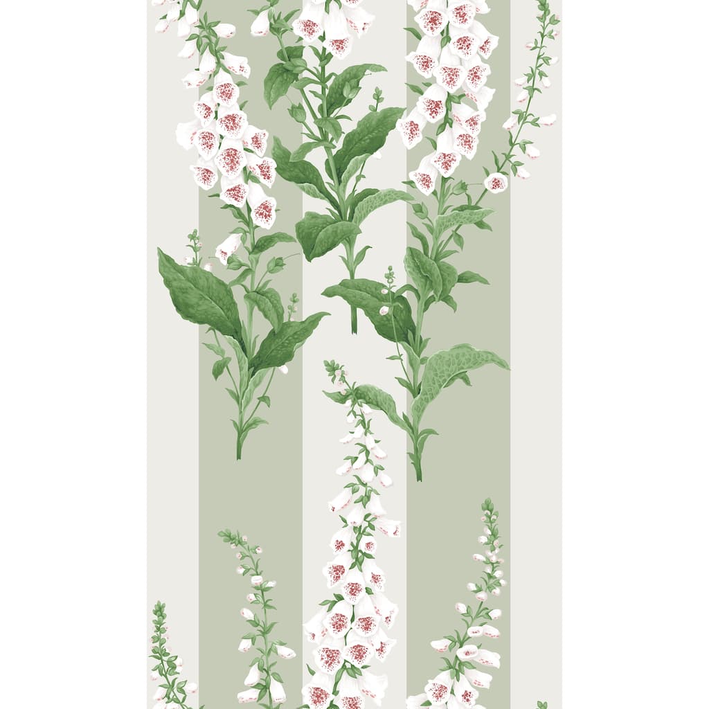 Graham & Brown Foxglove Stripe Sage Wallpaper