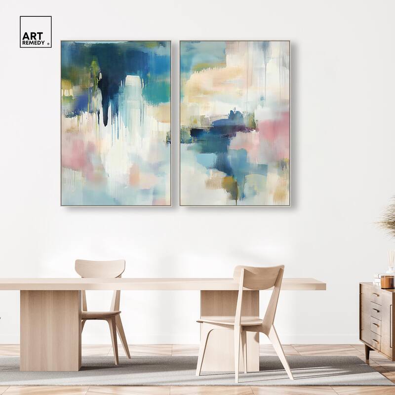 Pale Periwinkle II Canvas Set of 2 by Art Remedy