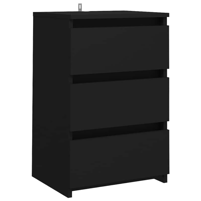 vidaXL Bed Cabinet Set of 2 Engineered Wood