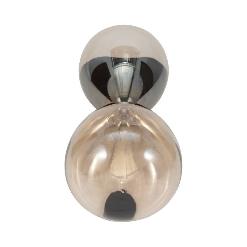 Sagebrook Home Glass Amber Hourglass, Elegant Decorative Objects