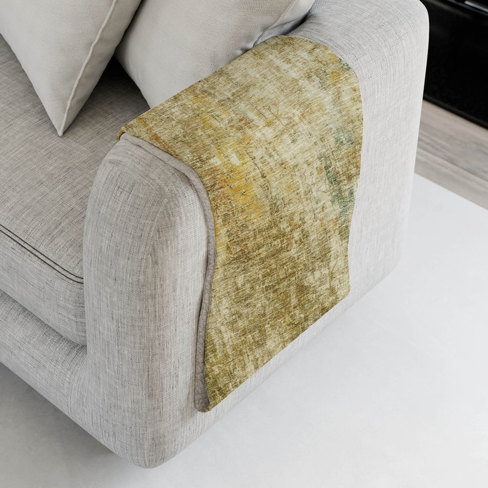 Premium Machine Washable Modern Abstract Sherpa Throw Blanket