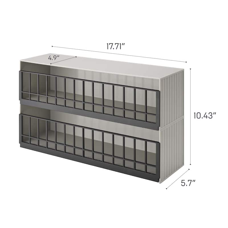 Yamazaki Home Toy Display Case, ABS Plastic - L 5.71 x W 17.72 x H 10.44 inches