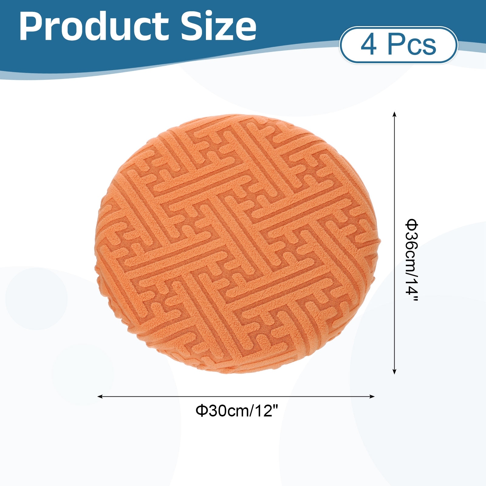 Bar Stool Covers Round, Soft Elastic Circle Stool Seat Cushion Slipcover for Home Hotel Bar Restaurant