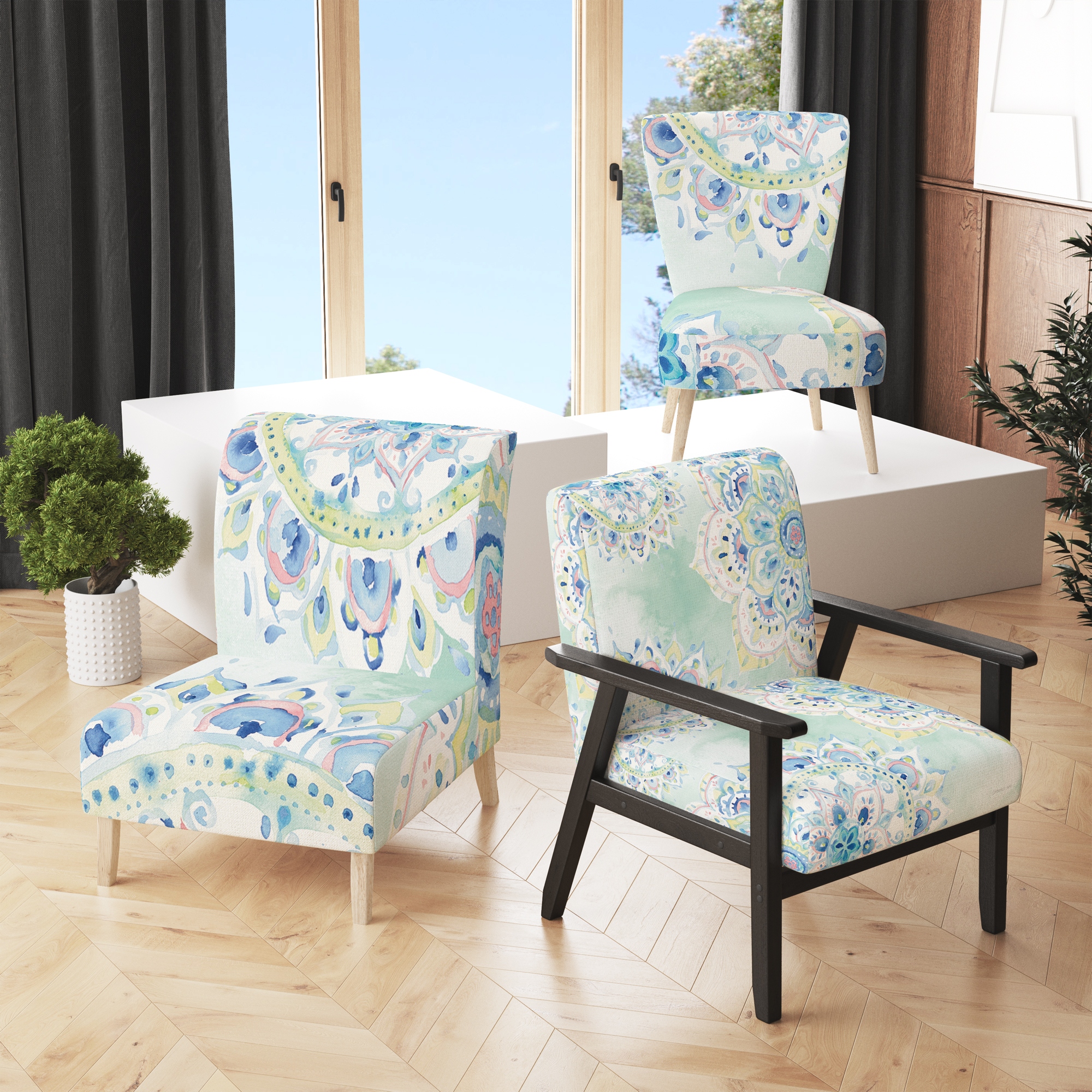 Floral print office chair outlet