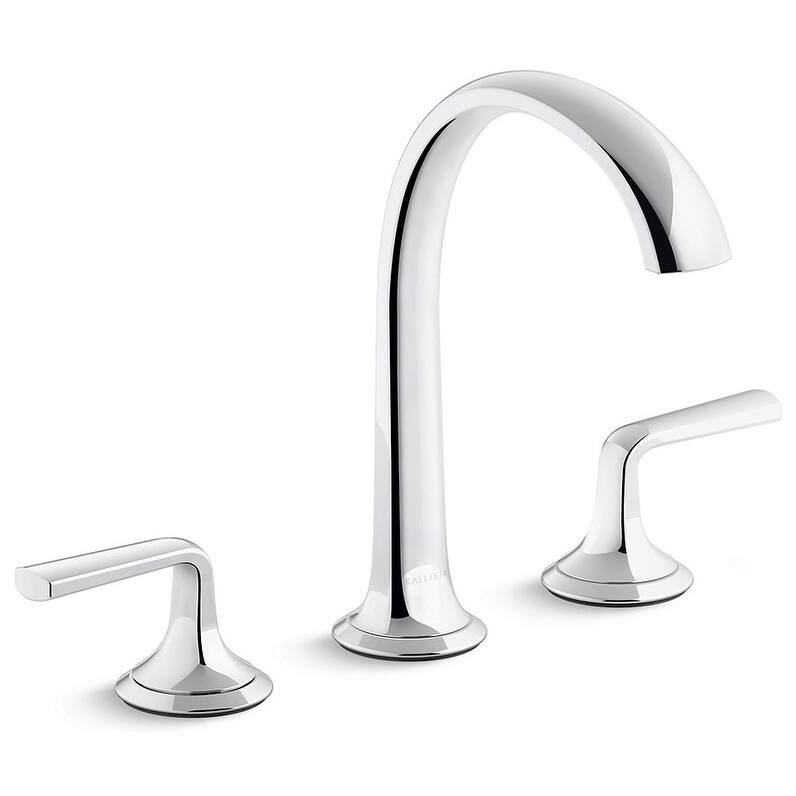 Kallista Script Widespread Sink Faucet with Arch Spout and Lever