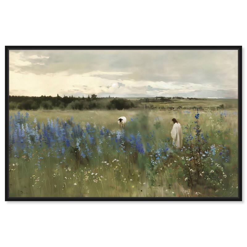 Path of the Shepherd Canvas by Art Remedy - Black - 30" x 20"