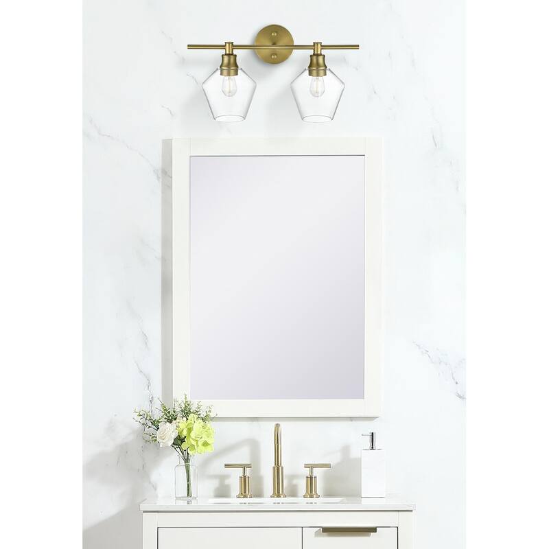 Elegant Lighting Gene 2 Light 19" Wide Bathroom Vanity Light with