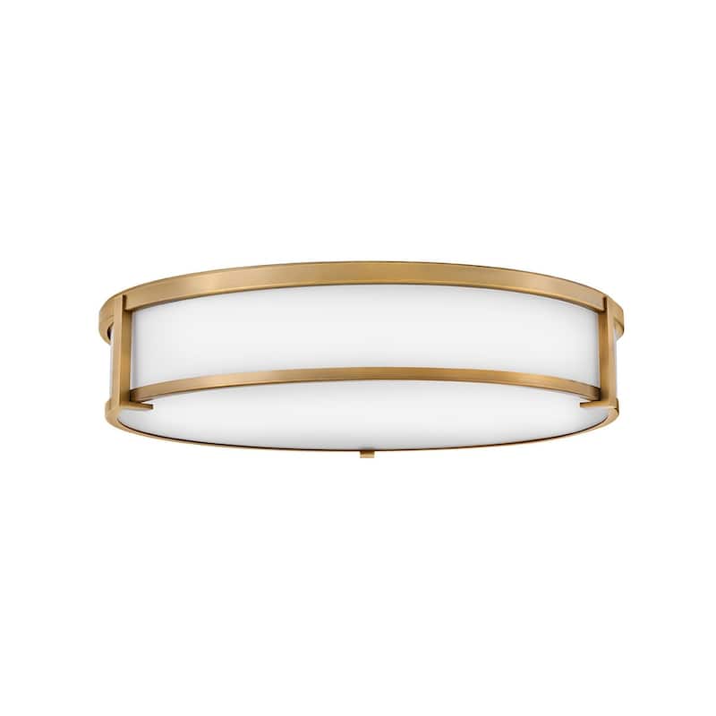 Hinkley Lighting 3244 Lowell 4 Light 24" Wide Flush Mount Drum Ceiling - Brushed Bronze