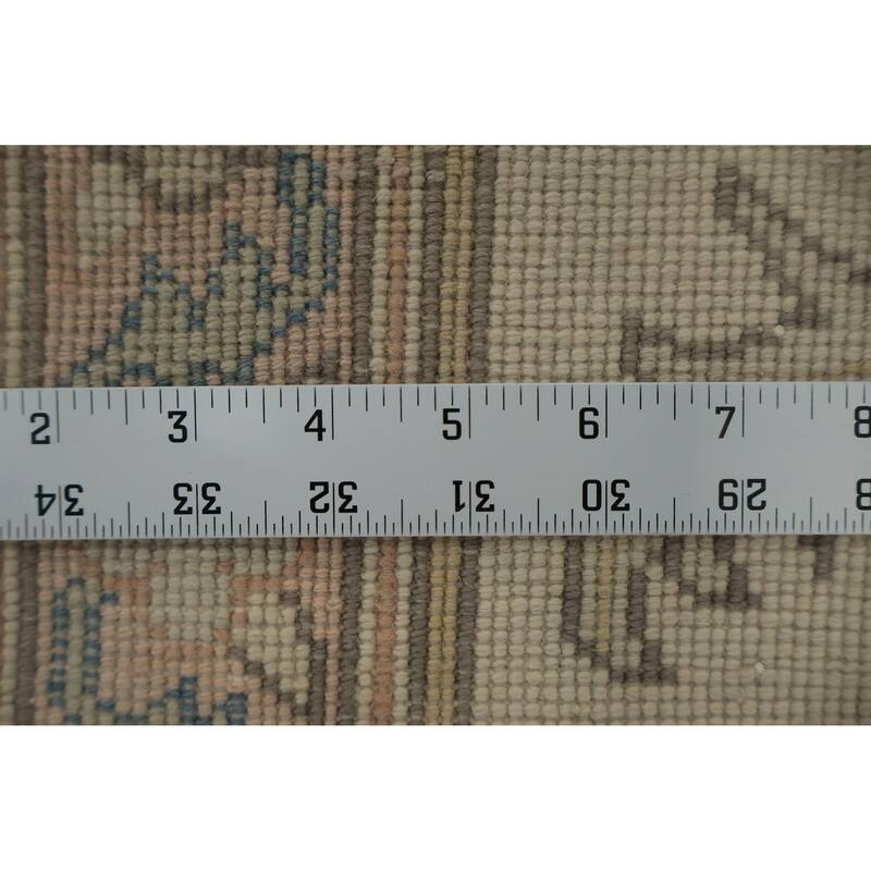 Hand Knotted Oriental 100% Wool Carpet Traditional All-Over Greys & Charcoal Ziegler Area Rug - 12' 6'' X 9' 8''