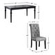preview thumbnail 31 of 29, Roundhill Furniture Leviton 7-pc Dark-wash Wood Dining Set