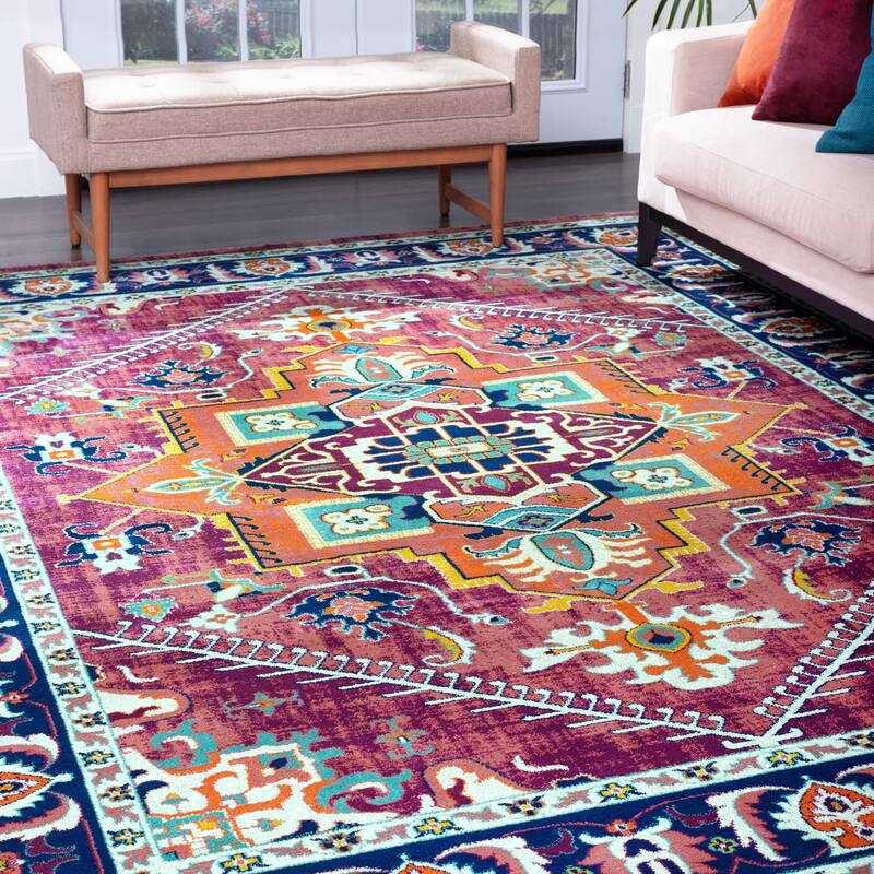 Genesis Bohemian & Eclectic Medallion Indoor Area Rug
