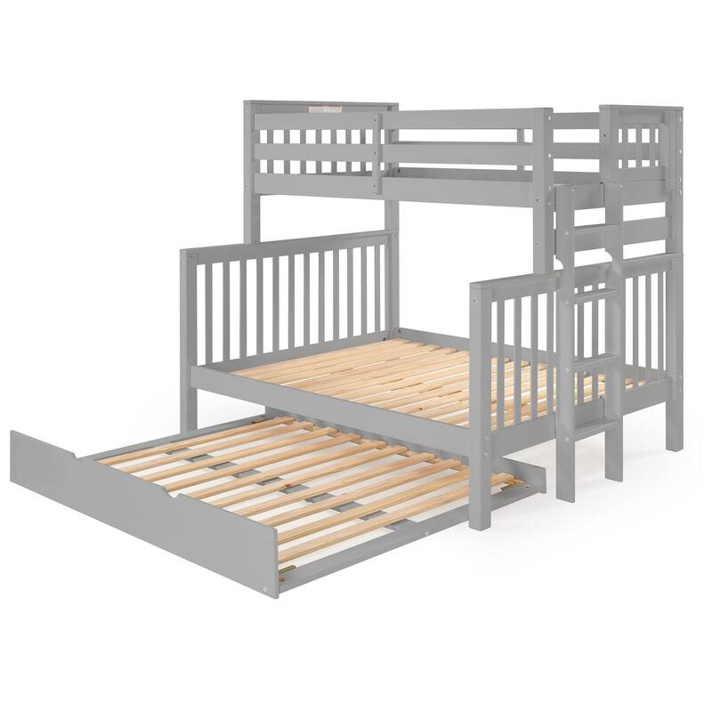 Taylor & Olive Trillium Twin over Full Bunk Bed Ladder, Full Trundle