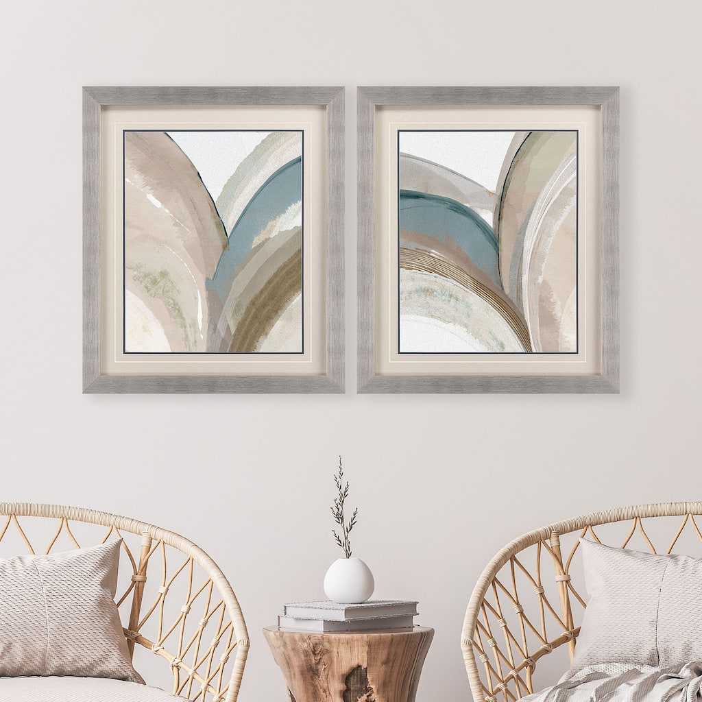 Paragon Abstract Skyfall Framed Art - Set of 2