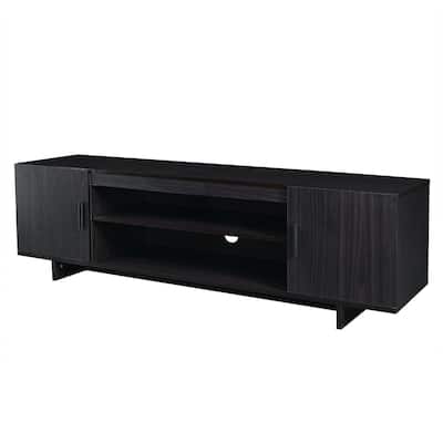 Modern TV Stand Media Entertainment Center for TV's up To 65" with Storage Cabinet - 60" x 16" x 17.5" (L x W x H)