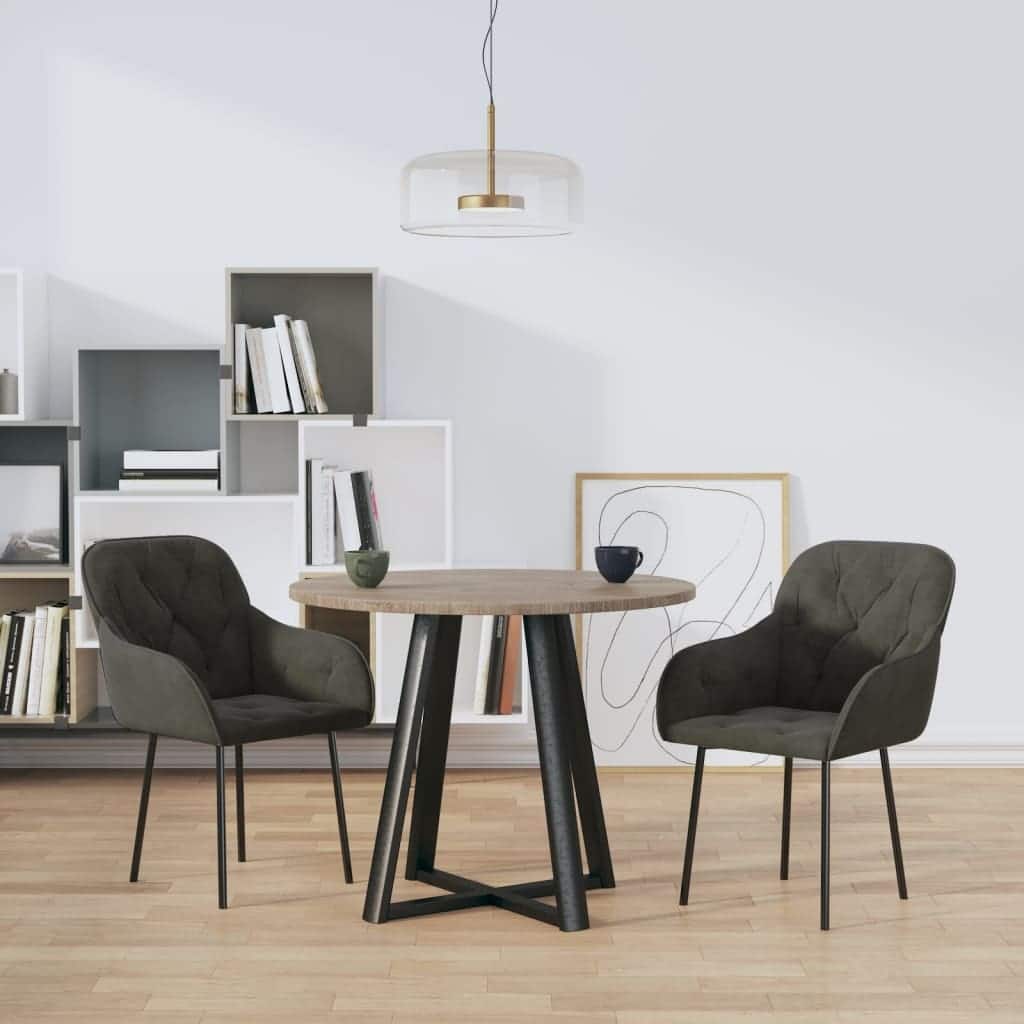 vidaXL Dining Chairs 2 Pcs Accent Upholstered Chair for Living Room Velvet - 22.4" x 24" x 31.5"