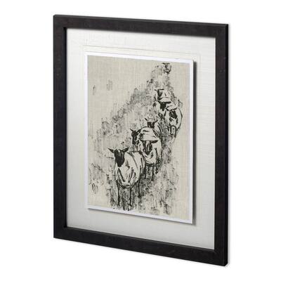 Sheep on the Way II Framed Art Print