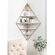 preview thumbnail 2 of 32, Kate and Laurel Melora Glam Metal and Wood 5-tier Corner Wall Shelf