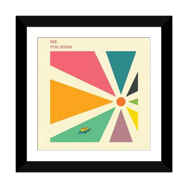 slide 2 of 20, iCanvas "See You Soon" by Jazzberry Blue Black - 24x24x1