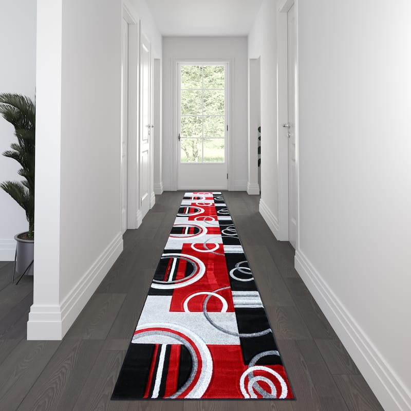 Modern Geometric Design Abstract Area Rug