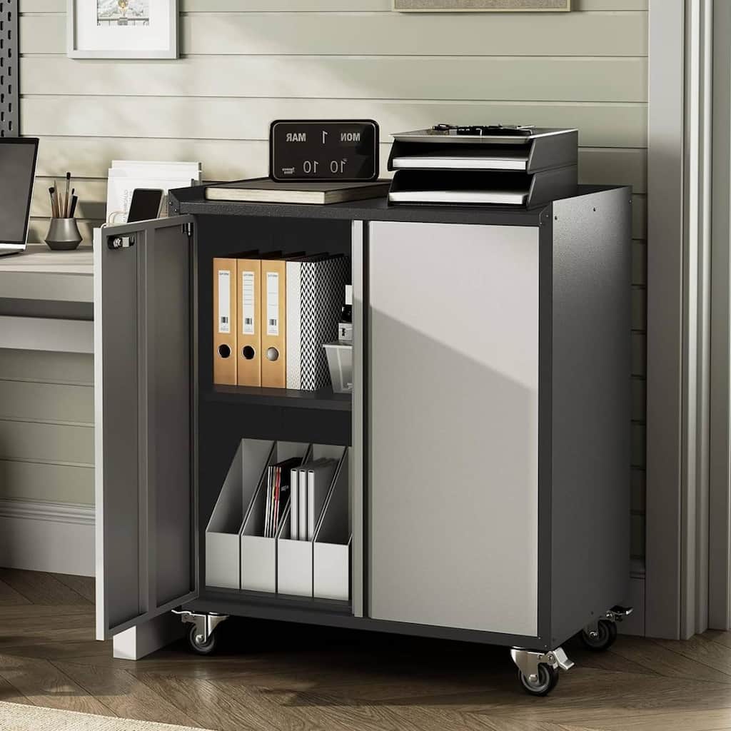 Locking Metal High Rolling Garage Storage Cabinet