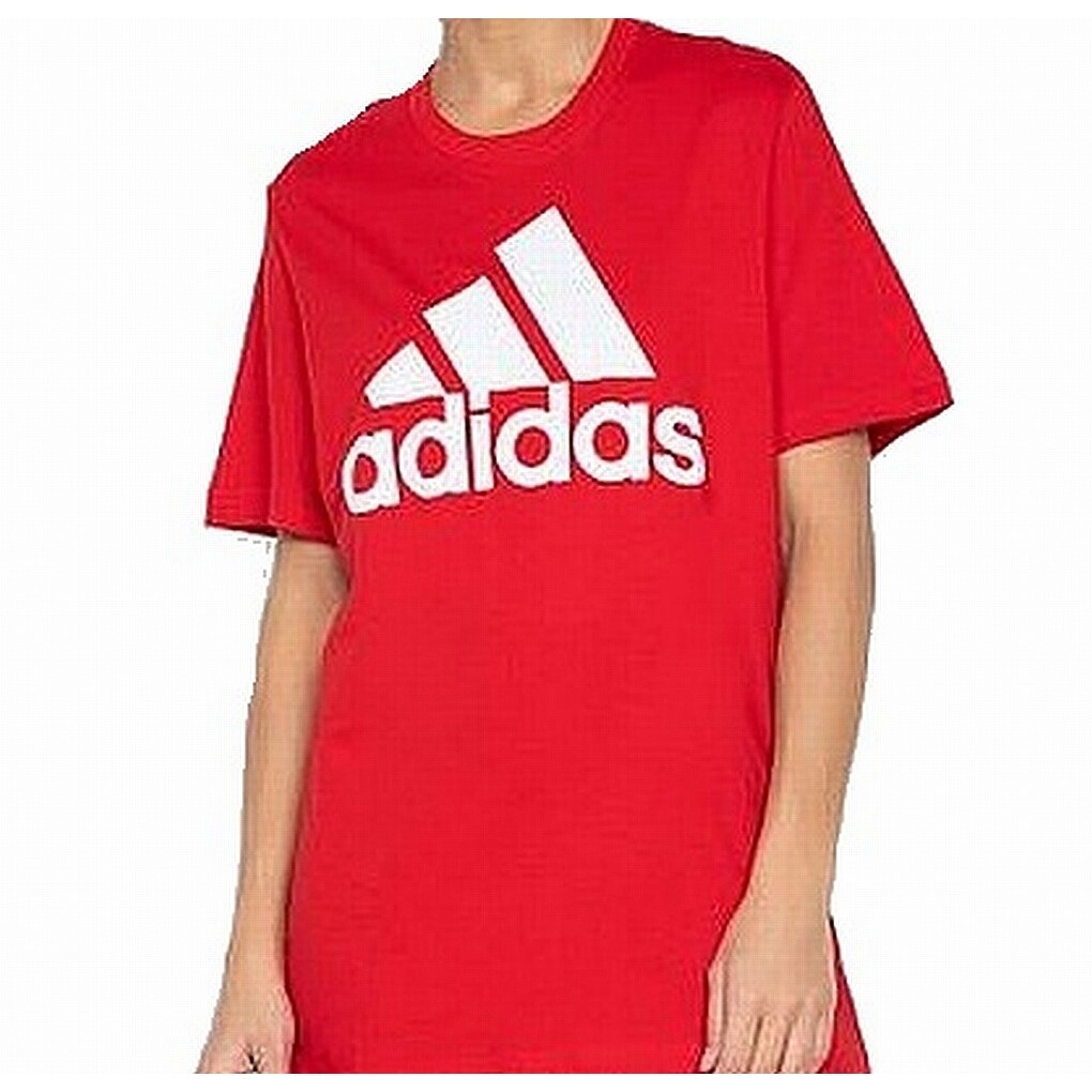adidas red shirt mens