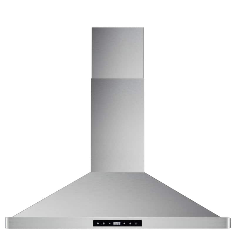 Cosmo 36 in. Ducted Wall Mount Range Hood with Soft Touch Digital ...