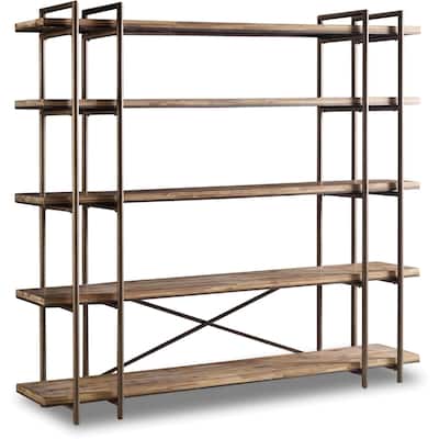 Hooker Furniture 94" Wide Scandinavian Industrial Etagere Shelving