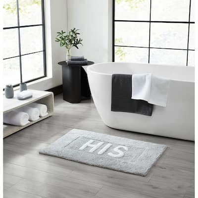 Jean Pierre Novelty Cotton Bath Rug - 21"x34" - "His" & "Hers"