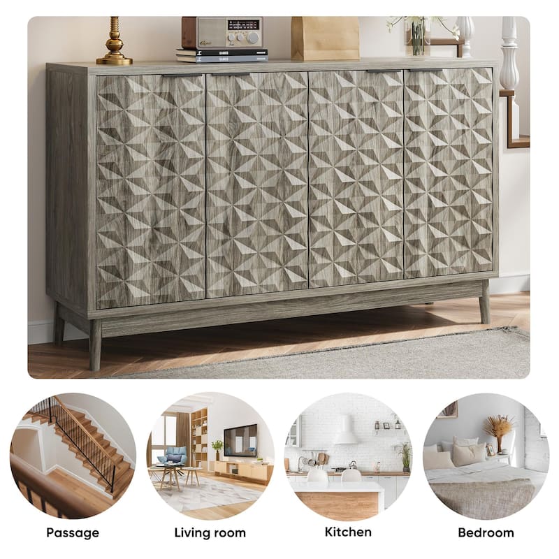 Modern Style Buffet, Dining Sideboard with Storage