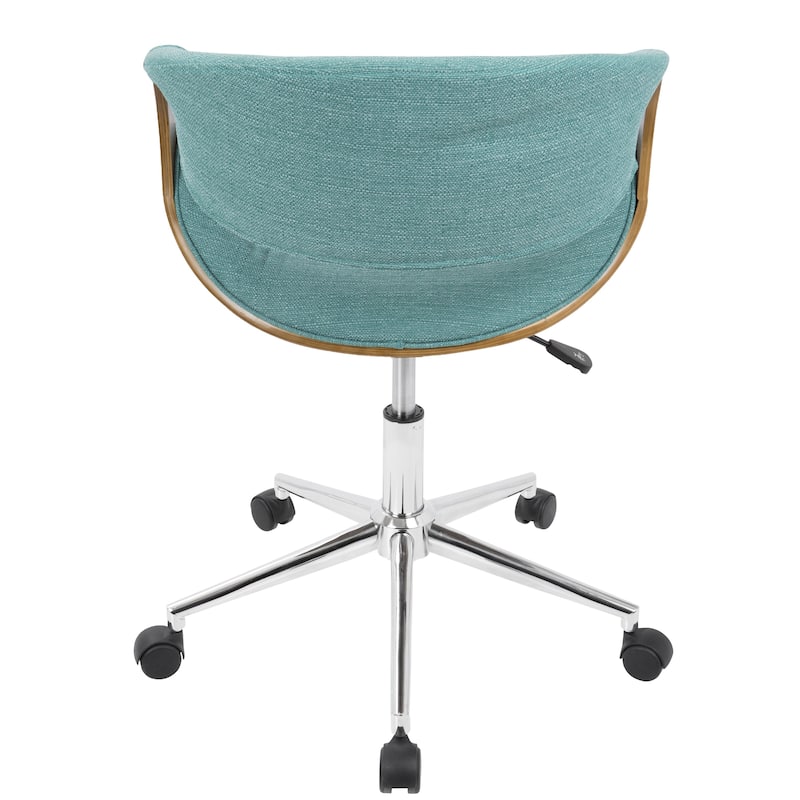 Carson Carrington Kanasen Mid-century Modern Walnut Wood Office Chair - N/A