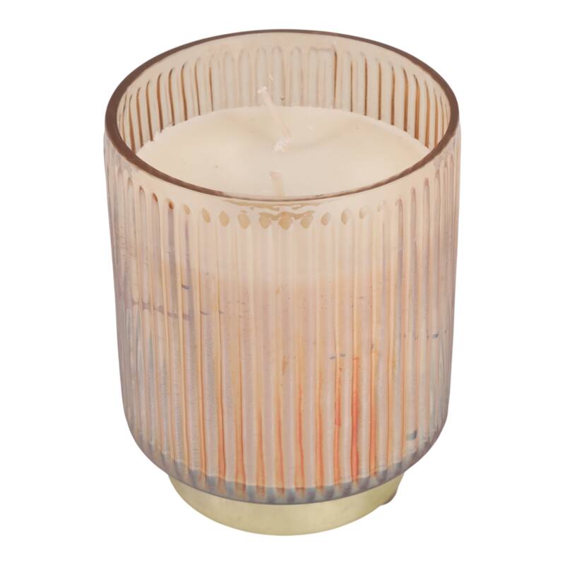 Modern Round Glass Candle on Base - 5" - 5.0"