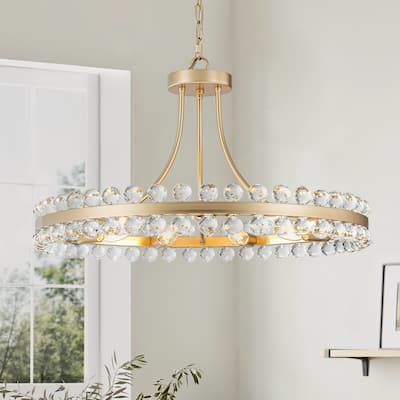 Starsky 4/9-Light Candle Style Wagon Wheel Chandelier