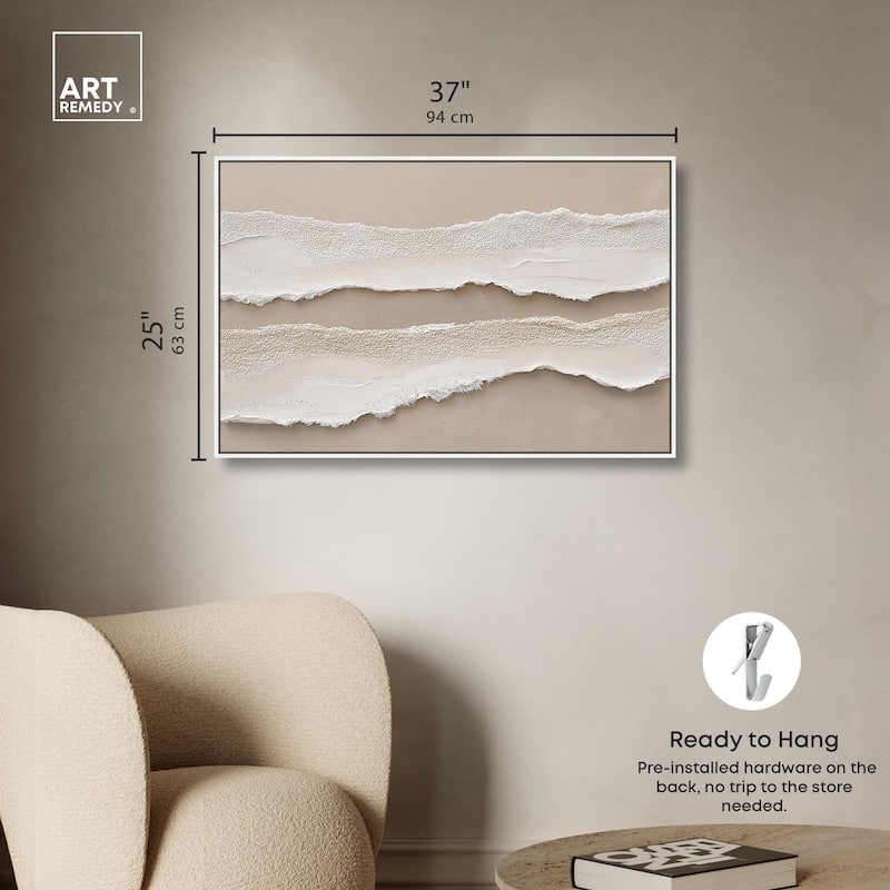 Textured Sea III Canvas by Art Remedy