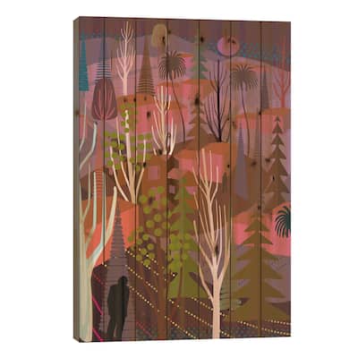 Caligula Palm Springs Print On Wood by Charles Harker - Multi-Color