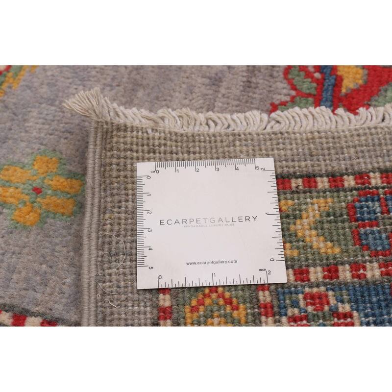 ECARPETGALLERY Hand-knotted Uzbek Ghazni Grey Wool Rug - 8'11 x 11'9